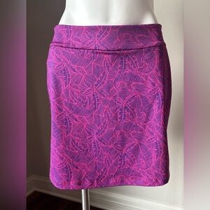 Vineyard Vines Performance‎ Athletic Skort Tropical Floral Pink Pickleball Small